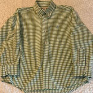 Boys blue/ Green Checkered Shirt